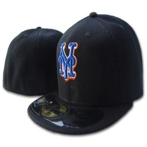 Mets dopasowane czapki czapki baseballowe dla dorosłych płaski szczyt hip hop Houston Cap Men Kobiety pełne zamknięte gorra252e