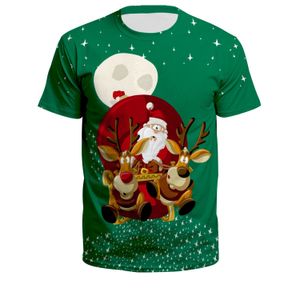 Nuova stampa 3D Natale Moda Uomo Donna Tute T-shirt girocollo Taglie forti S-6XL Harajuku 009