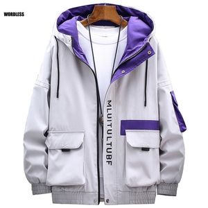 Hip Hop Men Jacket Fashion Outwear Male Casual Streetwear Brand Mens Clothing Quality Bomber Solid Color Tops LJ201013