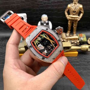 Uxury Watch Date Luxury Mens Mechanical Watch Richa Milles Business Leisure RM26-01自動フルドリルケーステープファッションスイスムーブメント首尾
