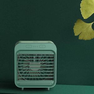 Mini Portable Home Office Dormitory Desktop Air Cooler Fan Multifunktionell USB-uppladdningsbar luftfuktare Vattenkyld Summer Mist 220505