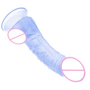 Nxy dildos liten penis färgglad transparent kristall falsk g spot kvinnlig onani simulering jj sex överklagande dildo 220607