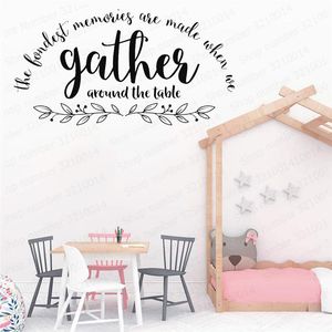 Wall Stickers Kitchen Blessing Bistro Cafe Coffee Decal Living Room Home Decor Art Quote Motivation Warm Words PW53