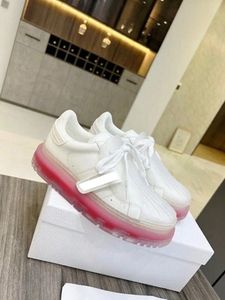 Luxe ontwerpers schoenplatform shell teen schoenen roze sneaker dames mannen sneakers ademende sneakers kleurrijke zool