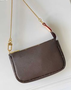Wysokiej jakości torby łańcuchowe Mini Pochette Akcesoria torebki luksusowe torebki monety kobiety Crossbody torebka Waspłańca torebki na ramię