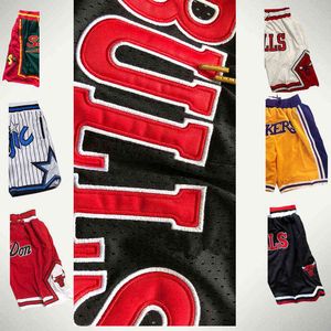 Just Teams Don Shorts Hip Hop Training Basketball Short Running Sweatpants Baseball Outdoor Sports Pants Pocket Zipper Mens