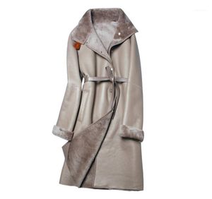 Cappotto lungo in shearling da donna in finta pelliccia Arlenesain