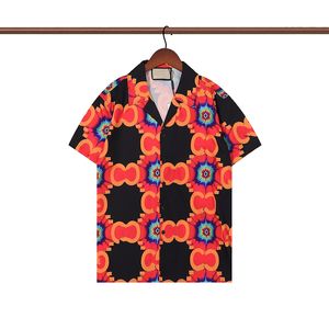 High Qulaity Men's Casual Shirts Fashion Luxury Designer Stylist Bowling Shirt Men Summer Short Sleeve Loose Dress Shirt Hawaiian Blouses Camisa Masculina