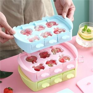 Ice Cream Mold Cube S Popsicle Maker Kitchen Tools Mold Tray Silicone 220509