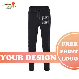 DIY Custom Sweatpants يدير رياضة الركض الرجال رجال بنطلون المسار الصالة الرياضية للياقة البدنية كمال الأجسام 220623