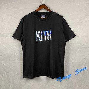 Vår sommar Fritidsmode Arkitektur Grafisk Kith T-shirt Herr Kvinnor Hög kvalitet KITH PARIS LANDMARK TEE Oversized topp