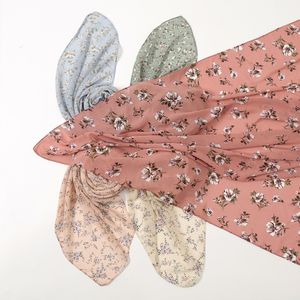 Bubble Chiffon Print Hijab Square Scarf Women Turban Muslim Headscarf Bandana Shawl Wrap Fashion Neckerchief Headband