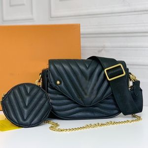 Women Handbags Crossbody Bag Wave Genuine Leather Shoulder Bag Fashion Letter Adjustable Strap Hasp Messenger Round Purse 01
