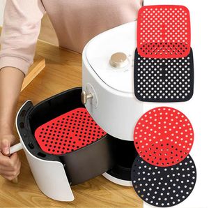 Bakeware Hava Fritöz Silikon Pad Liner Araçları Tava Yapışmasını Önlemek için Mutfak Aksesuarları Yemek Masası Yalıtım Mat Bar 8 inç