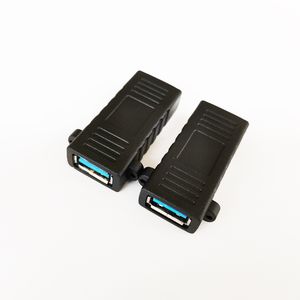 Computeranschlüsse, Dual-USB-3.0-Buchse, Verlängerung, Koppler-Adapter mit Löchern für die Plattenmontage, 10 Stück