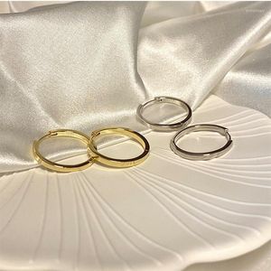 Hoop Huggie Fashion Korea 14k Guldpläterad enkla runda örhängen för kvinnor Charm Personlighet Estetik 2022 Designer Jewelryhoop Kirs22