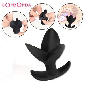 Silicone Anal Expander Plugs G Spot Prostatate Abertura Estimulação Massager Dilator Dilator Produtos Sexy para Mulher Man Gay