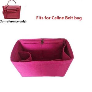 Fits for Belt Bag Nano/micro/mini Flap Handbag Shaper Purse Insert Makeup Travel Inner Purse Portable Cosmetic Bag Organizer 220721