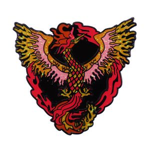 Desenho animado phoenix esmalty romancty laple pin broches badge acessórios de moda