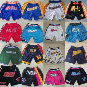 Erkekler sadece Don Basketbol Jimmy Butler Kısa Spor Sweatpants Cep Fermuar Ile Uçmak Pantolon İpli Elastik Bel Kalça Pop Pembe Mavi Lacivert Beyaz Yeşil Siyah