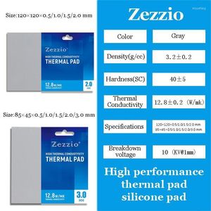 Fans & Coolings Zezzio High Performance Multi-Size Thermal Pad For CPU GPU Graphics Card Motherboard Silicone Conductivity 12.8W MKFans