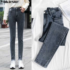 Jean Woman Mom Jean Pantolon Pantolon Yüksek bel ile kadınlar için büyük boyutlu bayanlar denim artı 210608