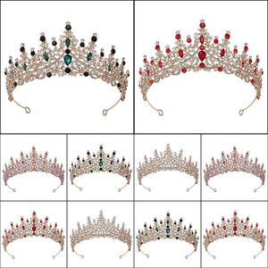 Headpieces Wedding Accessories Party Events Electroplating Rose Gold Rhinestones European And American Luxury Bridal Crown Anniversary D