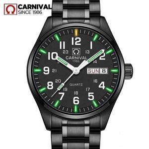 relógios de trítio homens esportes date impermeável Data analógica Watches Men's Watches Business Watches for Men Relogio Masculino New T200409