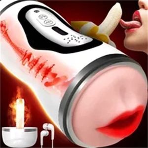 Leistungsstarke Saugen Masturbation Tasse Anal Vagina Echte Pussy Lade Massagegerät USB für Männer sexy Maschine Spielzeug