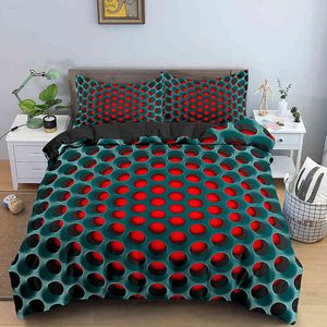 3D -sängkläder Set Luxury Child Däcke Cover Bed 220x240 med 1/2 kuddvästens tvillingdrottning