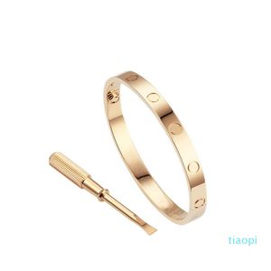 2022 new Love Screw Bracelet Bracciali di design Gioielli di lusso Bracciale da donna Classic 5.0 Lega di acciaio al titanio Placcato in oro Colori artigianali Oro