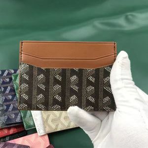 Classic Designer Card Holder Mens Wallet Womens Coin Purses Black Leather Passport Holders Luxury Green Double Sided Credit Cards Mini Wallet With Box 10233