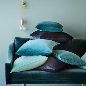 Almofada a veludo almofada de veludo da capa de travesseiro para a decoração da casa da sala de casa 18x18 polegadas Nórdicas Decorativa 220714