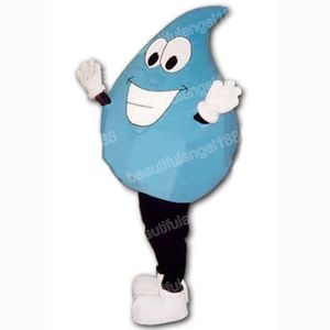 Halloween Blue Water Drop Mascot Costume Cartoon Theme Character Carnival Unisex Adults Outfit Christmas Party Outfit Suit