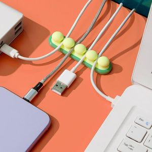 Hooks Rails Luluhut 3st/Set Colorful Cable Wire Organizer Desktop USB Cord Management Clips Charger Holder Mouse Phone Data Winderhooks