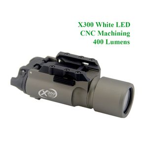 Tactical SF X300 Gun Light 400 lumens Ouput LED White Light Pistol Flashlight Aluminium Alloy Construction