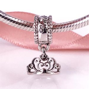 Aschenputtel Charme Halskette großhandel-Authentische Sterling Silber Cinderella Tiara Silber Dangle Charm Fit DIY Pandora Armband und Halskette a