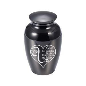 70x45mm Personalize Pendant Heart Dog Cat Paw Pattern Cremation Urn Funeral Urns for Ashes Memorial Keepsake - I have you in my heart