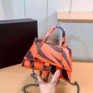 Wholesale glass straps for sale - Group buy Designer Balencaigabag Luxury Hourglass Bag Bags Hour Glass Small Large Chain Leather Strap Tiger Orange QR8D