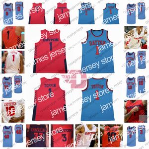 Jersey Custom Dayton Flyers Basketbol Forması Obi Toppin Jalen Crutcher Trey Landers Ibi Watson Ryan Mikesell Chatman Chase Johnson 1 4xl