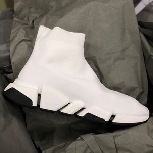 Sock Sneakers Trainer Black Shoes Casual Shoes Mens Speed 2.0 Sock Race Air Cushion Runners Men Women With Box No17g