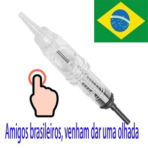 100ピースの使い捨ての簡単クリック永久的な化粧1RLの針の眉毛の唇のタトゥーカートリッジ針220316