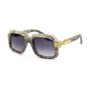 Fashion CAZ Herren-Sonnenbrille, Designer-Damen-Sonnenbrille, dunkelgrün, Schlangenmuster, dekorativer Brillenrahmen, Paare, dekorativer Tee, Sommer, Outdoor, UV400, Jahreszeiten-Sonnenbrille