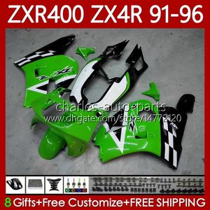 Body Kit For KAWASAKI NINJA ZXR 400 CC ZX-4R ZXR400 91 92 93 94 95 96 Cowling 138No.31 ZX4R 400CC ZX 4R ZXR-400 1991 1992 1993 1994 1995 1996 ABS Full Green blk Fairings