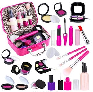 Pretend Play Simulation Cosmetic Makeup Handbag Toys For Girls Children Educational Toys PU Bag Birthday Christmas Gifts 220421