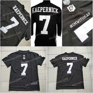 UF Ceomitness 7 Colin Kaepernick Imwithkap 축구 유니폼 남성 I 'm wat wap american football jersey stitched s-3xl 고품질