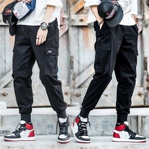 FALIZA Männer Strech Cargo Hosen Multi Taschen Taktische Hosen Hip Hop Trendy Jogginghose Streetwear Männer Casual Jogger PA27 201130