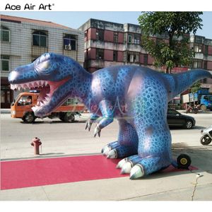 6/7/8 m langes aufblasbares Dinosaurier-Modell, riesiges Tyrannosaurus-Rex-Tier für Party-Events im Freien, hergestellt von Ace Air Art