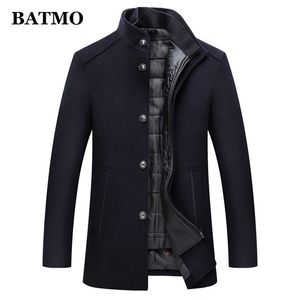 Batmo 도착 가을 가을 겨울 고품질 양모 두꺼운 트렌치 코트 남자 S 재킷 플러스 크기 M xxxl al 02 LJ201106