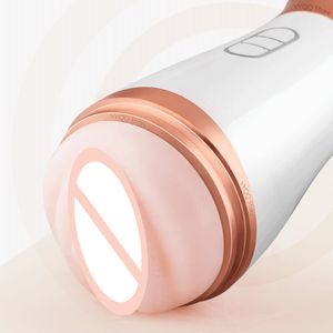 Manlig automatisk vibrator onani cup simulering vagina mäns sexiga leksaker orala hållbara vuxna erotiska produkter 18